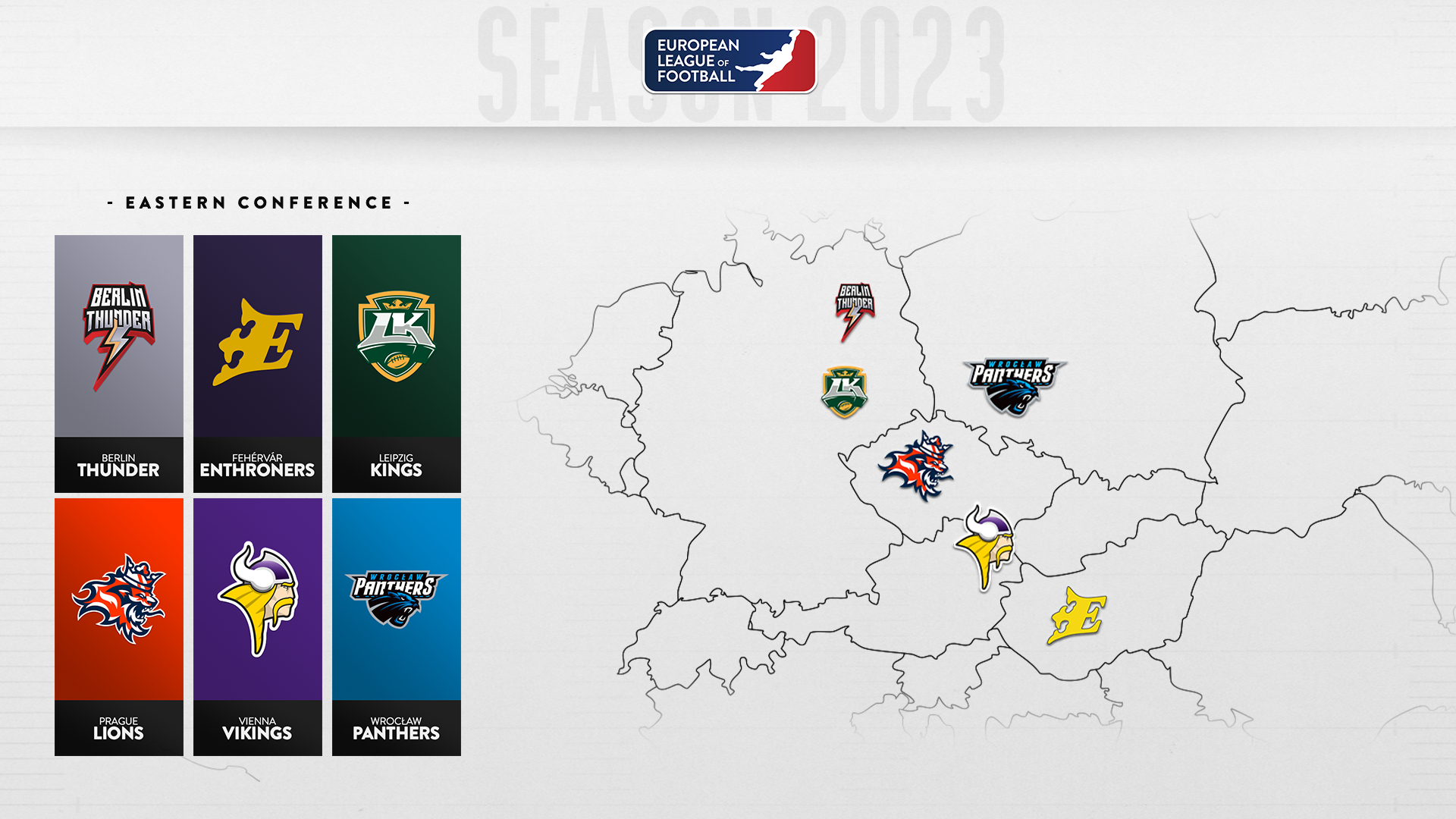European League of Football announces 2023 conferences, teams and kick